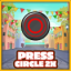 Press Circle button twice