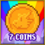 7 coins collected