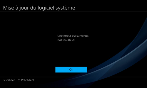 Comment corriger l'erreur SU-30746-0 sur PS4