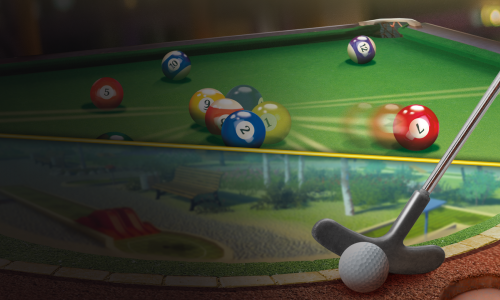 3D Billiards and 3D MiniGolf Bundle