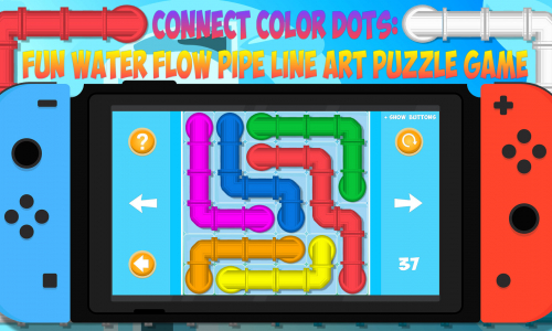 Connect Color Dots: Fun Water Flow Pipe Line Art Puzzle Game