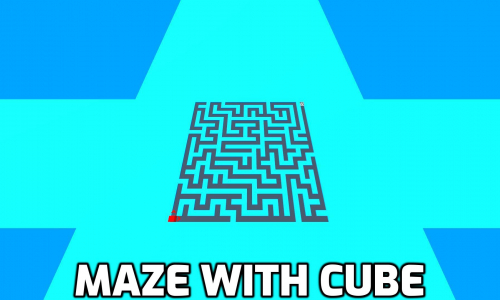 Maze with cube