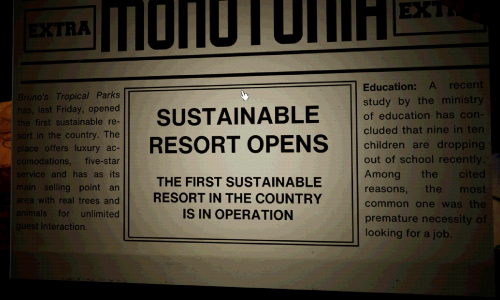 MONOTONIA: First Contact
