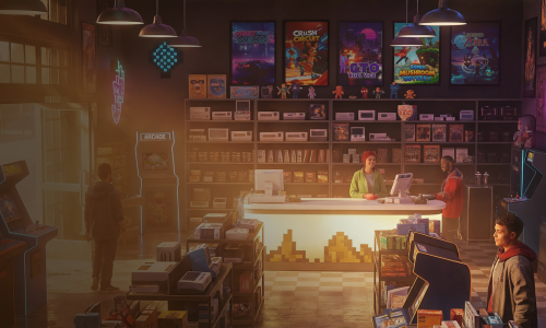 Retro Geek Shop Simulator