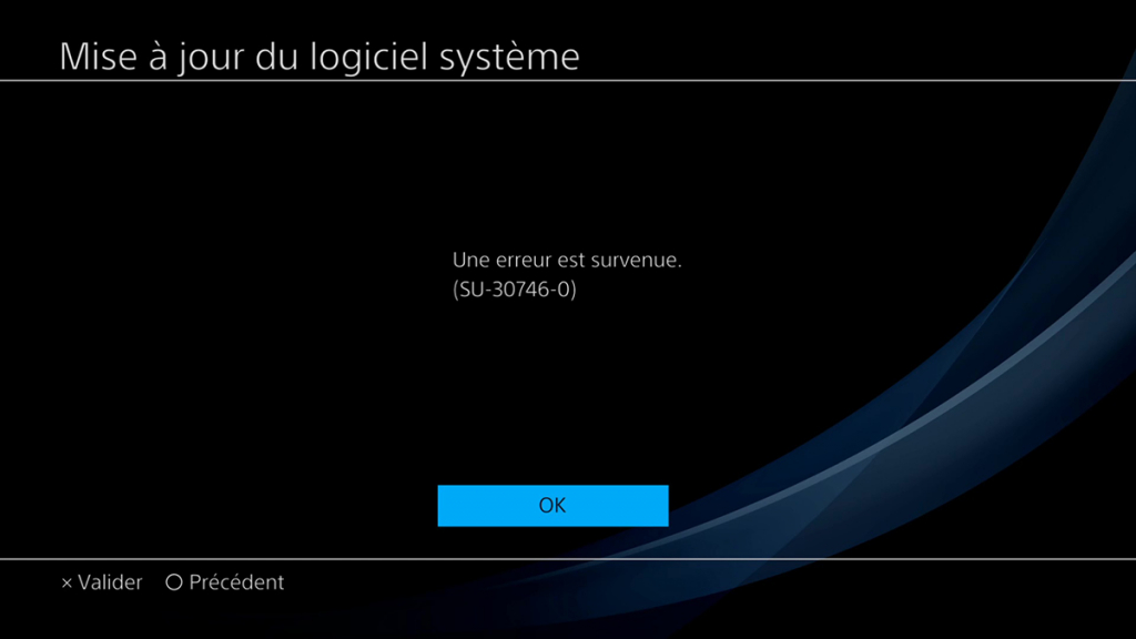 Comment corriger l'erreur SU-30746-0 sur PS4