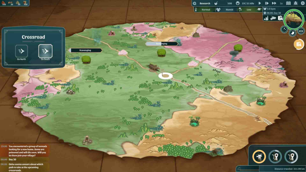 The Wandering Village: Les différents types de biome (environnement)