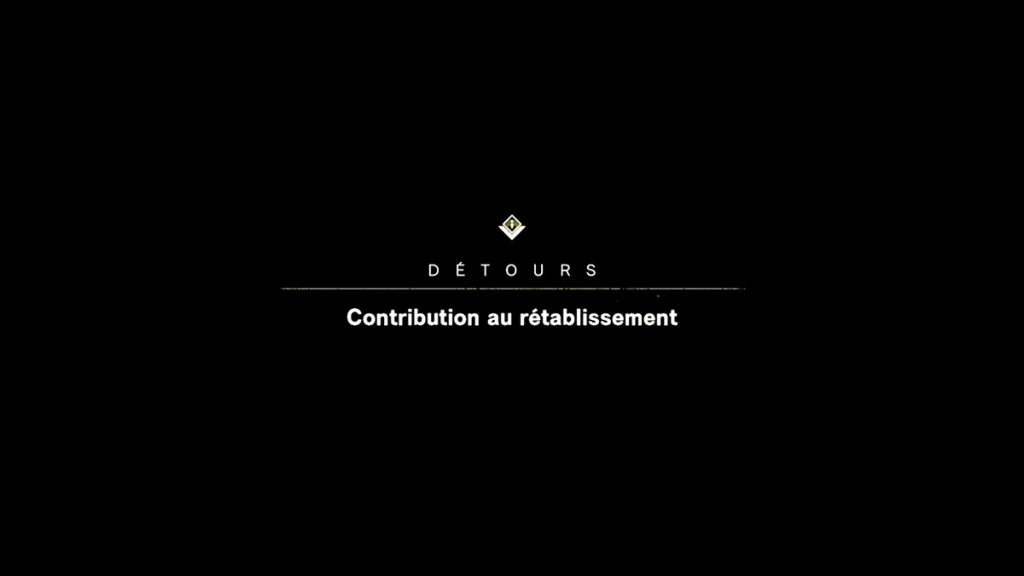 Contribution au rétablissement