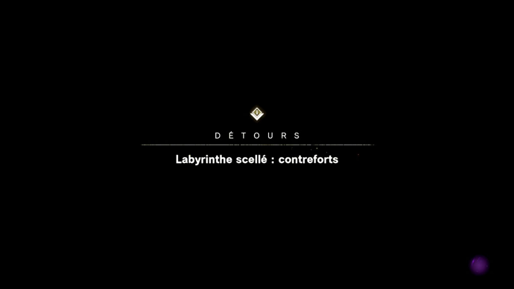Labyrinthe scellé : contreforts