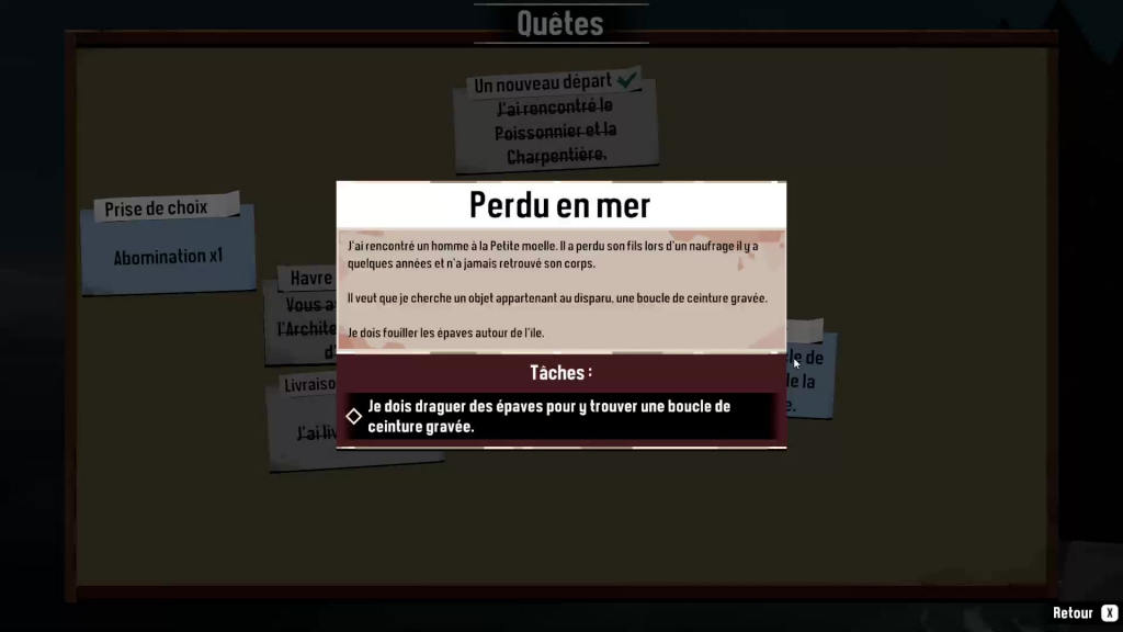 Dredge: Quête secondaire - Perdu en mer