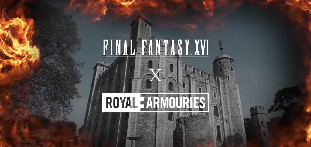 Exposition de l'épée de Final Fantasy XVI à la Tour de Londres
