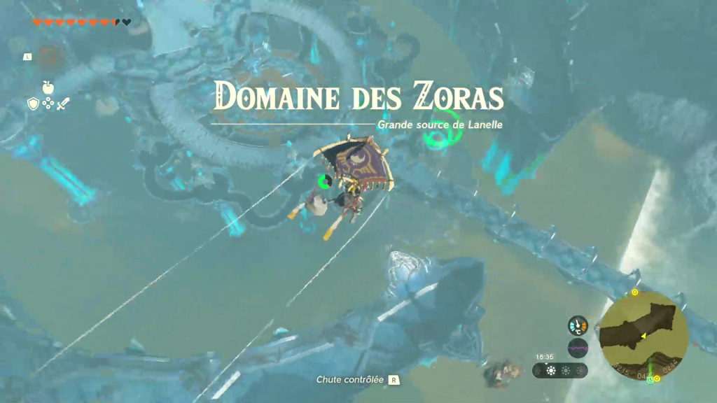 Zelda: Tears of the Kingdom - Enquêtes régionales - Partie 4: Aller au domaine des Zoras