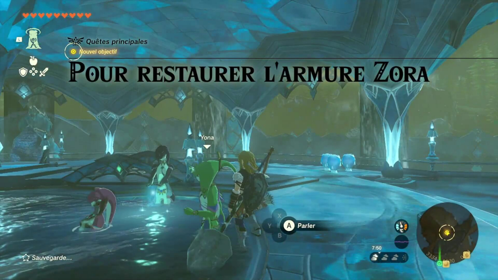 Zelda: Tears of the Kingdom - Pour restaurer l’armure Zora
