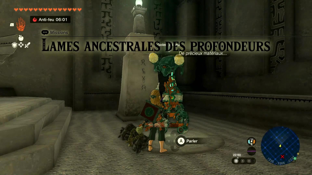 Zelda: Tears of the Kingdom - Lames ancestrales des profondeurs