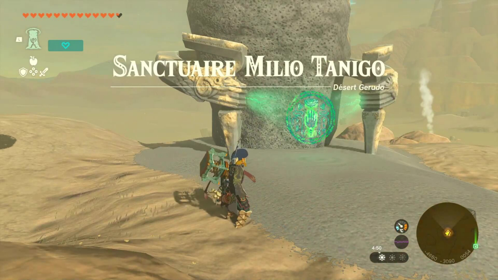 Zelda: Tears of the Kingdom - Sanctuaire Milio Tanigo