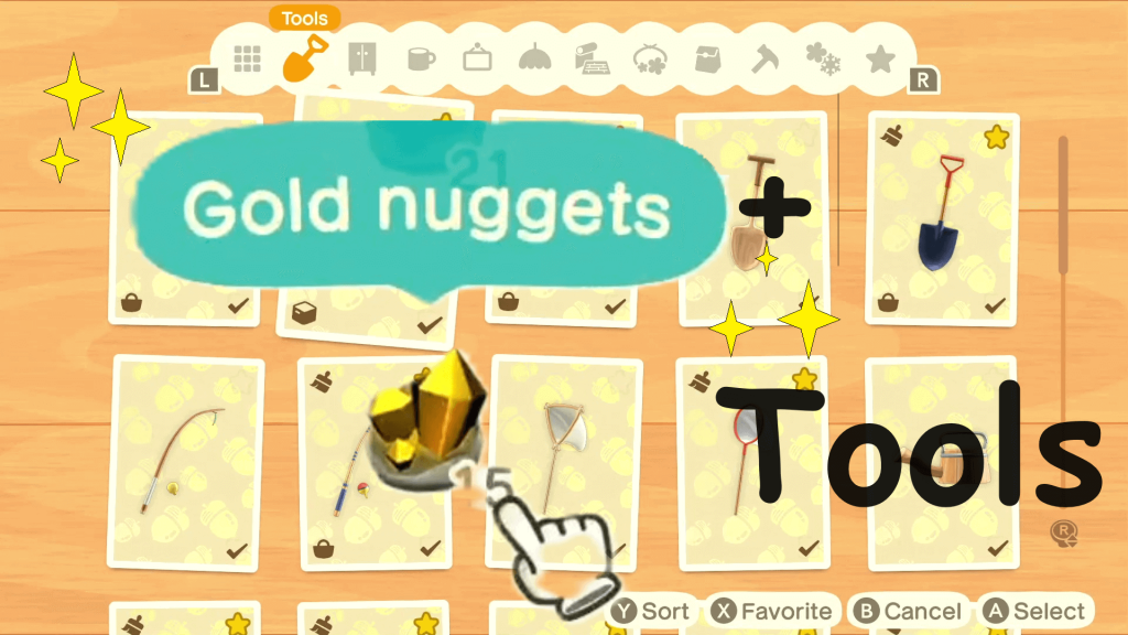 Animal Crossing : New Horizons - How do I get gold tools?