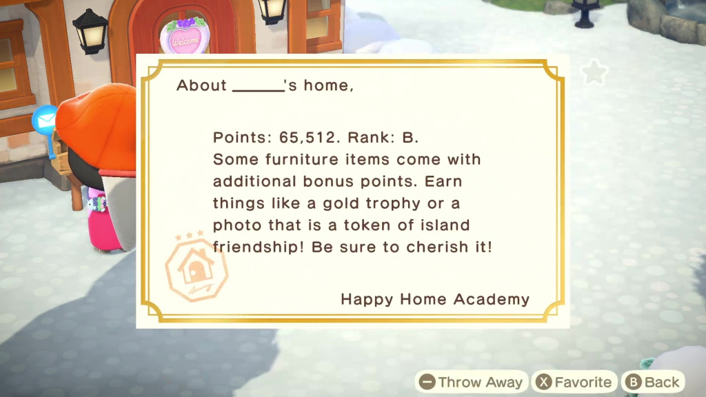 Animal Crossing : New Horizons - Happy Home Academy (HHA)