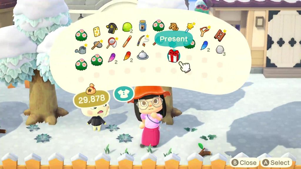 Animal Crossing : New Horizons - Types of gifts