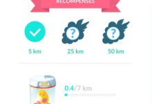 Écran de progrès de la semaine