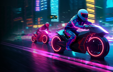 2044 Moto Racer - Cyber Racing Simulator