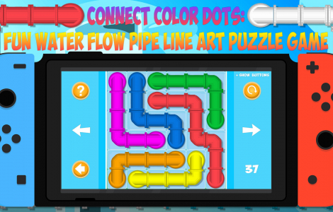 Connect Color Dots: Fun Water Flow Pipe Line Art Puzzle Game