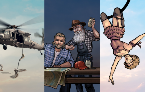 Heliborne + The Amazing American Circus + Moonshine Inc.