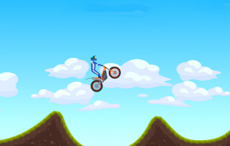 Hill Climb on a Motorcycle