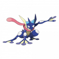 Greninja est de la famille de Froakie