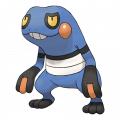 Croagunk est de la famille de Toxicroak