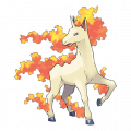 Galopa est de la famille de Ponyta