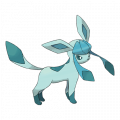 Glaceon est de la famille de Eevee