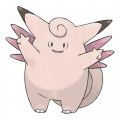 Clefable est de la famille de Mélo