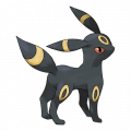 Umbreon est de la famille de Eevee