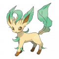 Leafeon est de la famille de Eevee