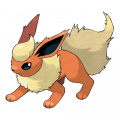 Flareon est de la famille de Eevee
