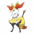 Braixen est de la famille de Delphox