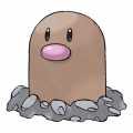 Diglett est de la famille de Dugtrio