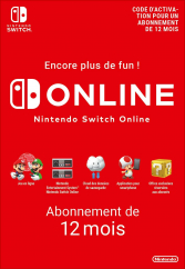 Nintendo Switch Online - Abonnement 12 Mois