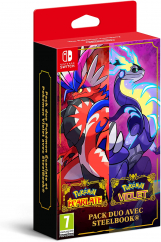 Pokémon Écarlate et Pokémon Violet avec Steelbook