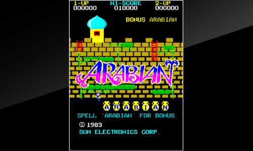 Guides et soluces de Arcade Archives ARABIAN